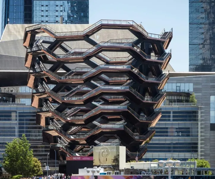 Vessel reopens in Hudson Yards with Expanded metal mesh